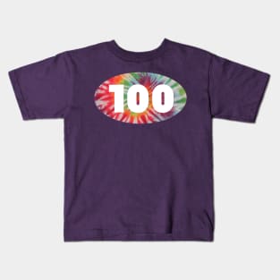 100 Mile Ultramarathon Tie Dye Ultra Kids T-Shirt